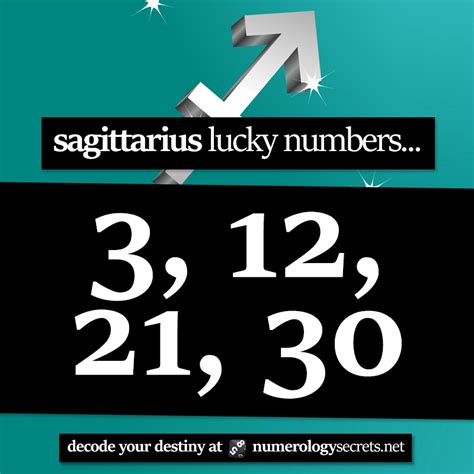 6 lucky numbers for sagittarius